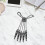 Pulsera de uña estilo gótico con para 4