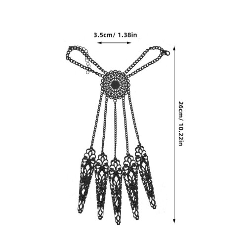 Pulsera de uña estilo gótico con para 1
