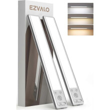 8" Under Cabinet Lighting, 2400mAh USB-C Rechargeable Motion Sensor Light, 3 Color Temps, 5-Level Dimmable Magnetic Wireless Closet Lights for Kitche