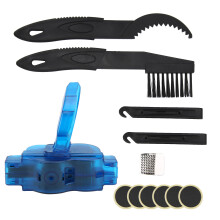 Versatile Bike Cleaning Kit with Chain Scrubber Brushes & Tire Tools