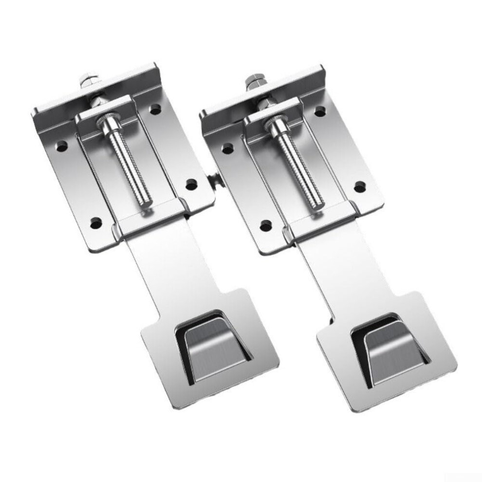 2Pcs Stainless Steel 201 Adjustable Brackets For Range Hood Installation With Enhanced Durability And Stability (Extended Version) 9067246669065