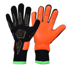 (10, Orange) Goalkeeper Glove Soccer Glove Strong Grip Gloves with Finger Protection Non-Slip