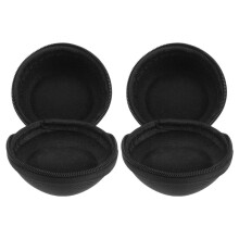 2 ronde horlogedozen van duurzaam materiaal, ideaal voor op reis.