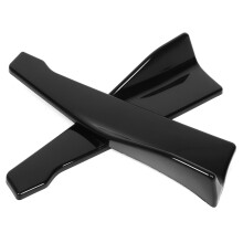2 Stück Schwarze Heckstoßstangen-Splitterlippen-Schutz Universal 48cm Diffusor
