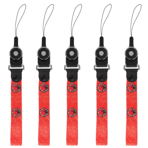 Handy-Armband mit Anhänger, rot