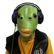 (11) Viral Latex Masks Cosplay Funny Animal Headwear Halloween Party Costume Props