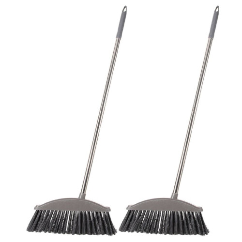Hushållskvast, mörkgrå, 2-pack, 89x30x3 cm