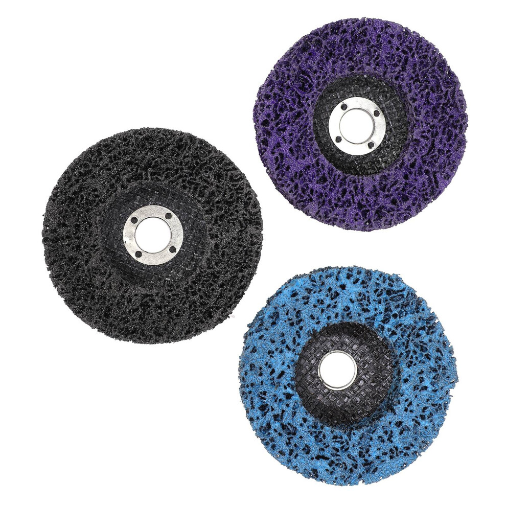 3Pcs Polishing Discs Buffing Wheels Resin Material For Grinding 4In 100X16mm 4951360371605