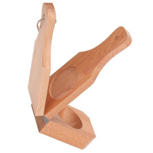 Houten tostones voor thuis Kaki handmatige aardappelstamper