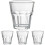 4-piece set: octagonal cups for whiskey, wine, beer 2