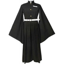 (S, Black) DRESS COSTUME Iguro Obanai Cosplay