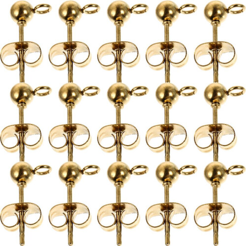 40-teiliges Ohrstecker-Set, Ohrstecker, Bastelbedarf
