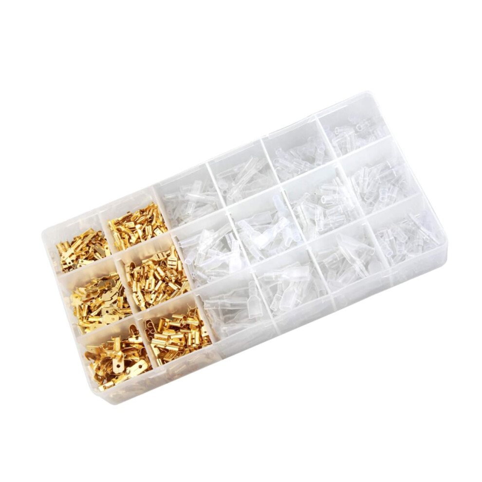 600Pcs Insulated Terminals Terminal Connector Kit Designed For Cold Pressed And Quick Connect Disconnect 9067246669270