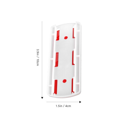 4-pack väggmonterade uttagshållare, ingen borrning krävs. 1