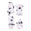 4pcs Cow Decorative Figurines White Ceramic Handmade 1
