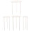 Set of 4 separating plates, plastic, reusable, stacking aids 2