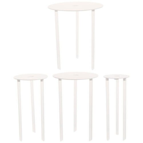 Set of 4 separating plates, plastic, reusable, stacking aids 1