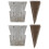 4pcs Wedges Replacement Axe Handle Wedges Conical Wedges Accessories 3