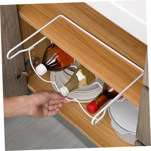 Stackable Fridge Organiser Display Fridge Bottle Holder Refrigerator Storage Rack Iron Craft Beer Bottle Hanging Rack 2