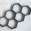 2 hexagonal concrete paving stones, plastic garden path tiles 5