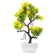 5-teiliges Set aus künstlicher Bonsai-Pflanze, Schreibtisch und TV-Schrank