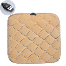 (Beige) Usb-12v Electric Blanket Heating Parabolic Heat Therapy Heating Pad For Home Car