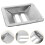 5-piece outdoor ashtray/waste bin set, 2 slots 3