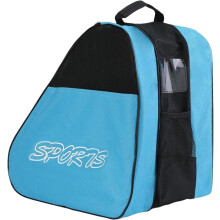 Roller Skate Bag-Oxford Cloth Ice Skates Storage Bag-with Adjustable Carrier-Portable Inline Skates Single Shoulder Carry Bag Blue