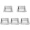 5-piece outdoor ashtray/waste bin set, 2 slots 4