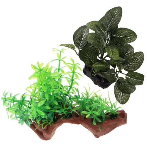 6 tillbehör till akvarieväxter med imitation 1