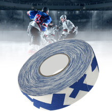 2,5 cm x 25 m Sportlicher Schutzband für Hockey- und Badmintonstangen, Blau mit Pluszeichen