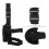Outdoor Multi-Functional Leg Bag Pouch Black 600D Polyester Carry Case 5