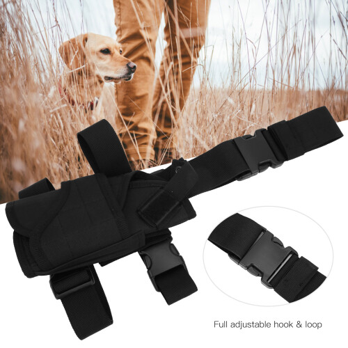 Outdoor Multi-Functional Leg Bag Pouch Black 600D Polyester Carry Case 2