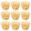 60 Cupcake-Förmchen, gestanzt, hitzebeständig, Gold 1