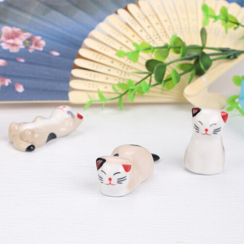 6-Piece Ceramic Cat Swallow Rest Dining Room Accessories 1