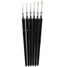 6-piece Chinese calligraphy brush set with fine tip, traditional