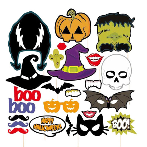 72 Halloween Masker Knutselpakket Feestartikelen