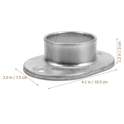 6 handrail floor bracket pipe attachment railing post 1