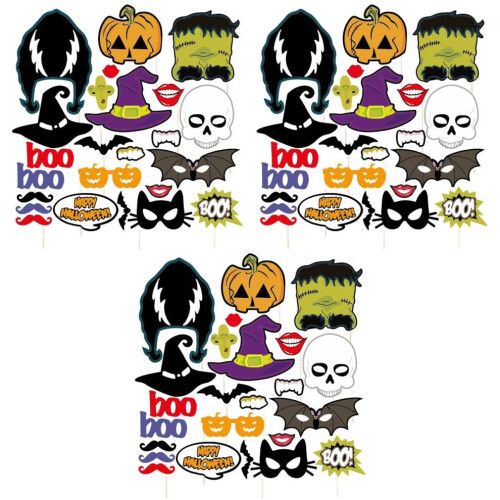 72 Halloween Masker Knutselpakket Feestartikelen 2