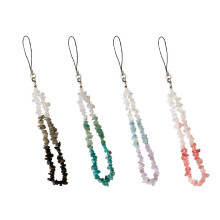 4-teiliges Handy-Set mit Steinverzierungen, zarte Lanyards