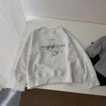 (One size, white) 2025 Fall Winter  Simple Letter Print Sweatshirt Women Loose Casual Versatile Top