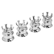 Juego de 4 cubiertas de tuercas de eje delantero de aluminio CNC para