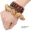 Handmade African Drum Bracelet with Nut Shell Adjustable Percussion Accessory 8