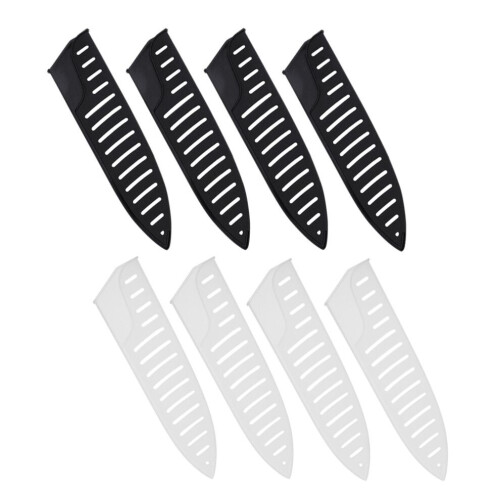 40 fundas protectoras de plástico reutilizables para cuchillos de cocina 1