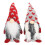4 stickade juldockor med Rudolf-ansikte 1