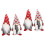 4 stickade juldockor med Rudolf-ansikte 4