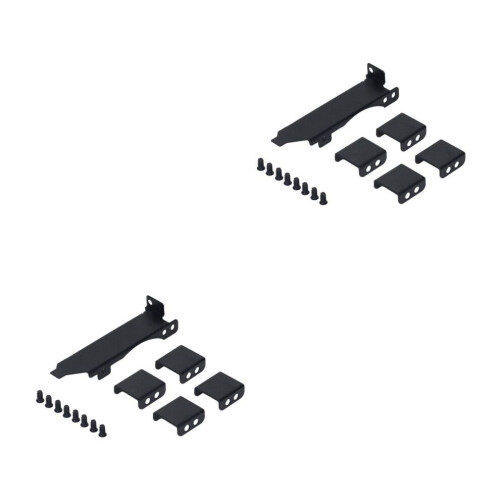 2 Sets PCI-Steckplatz-Lüfterhalterungen mit Platz für 8-9 cm 2