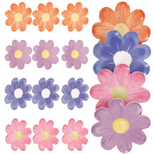 40 Pappteller, blumenförmig, Partyteller-Set, Einwegteller, für Kuchen