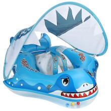 (S) Sunshade Baby Swimming Ring Inflatable Baby Swimming Pool Float With Upf 50 Uv Sun Protection Double Airbags Inflatable Babies