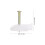 45 Round Push Pins, Front Hooks, Ceiling Hooks, White 3